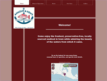 Tablet Screenshot of angeloandsonseafoodrestaurant.com